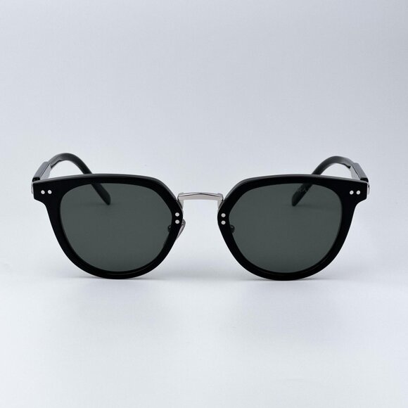 Prada PR17YS 1AB03R Men BRAND NEW Sunglasses Black Green Polarized Oval - Picture 6 of 12